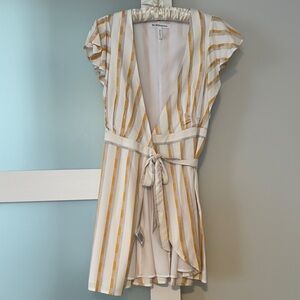 BCBGeneration Striped Wrap Dress | XXS